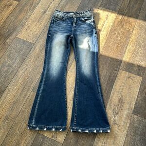 Kancan, high-rise flare jeans